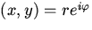 $(x,y)=re^{i\varphi }$