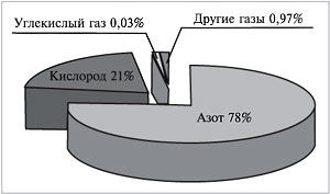 Рис. 62. Состав атмосферного воздуха