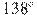 138^\circ