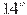 14^\circ