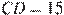 CD = 15