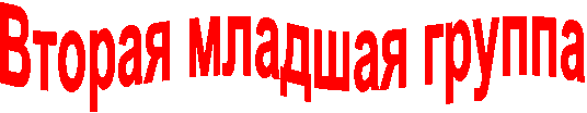 Вторая младшая группа