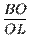 $\displaystyle {\frac{BO}{OL}}$