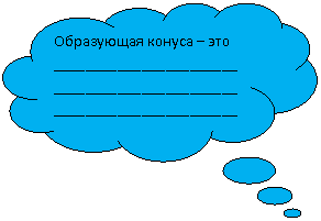 Выноска-облако: Образующая конуса – это _____________________________________________________________________