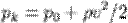 $p_k=p_0 + \rho v^2 / 2$