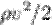 $\rho v^2 / 2$