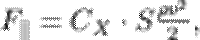 $F_\parallel = C_X\cdot S\frac{\rho v^2 }{2},$
