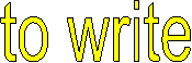 to write