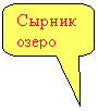 Скругленная прямоугольная выноска: Сырник озеро