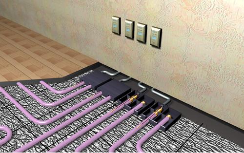 Монтаж водяных энергосберегающих теплых полов X-L PIPE