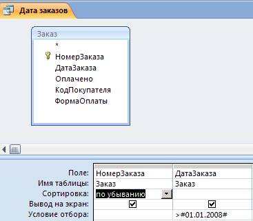 ������������ ������ � MS Access