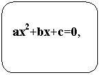 ����������� �������������: ��2+b�+�=0, 