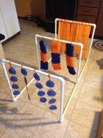 Home made sensory car wash: 
