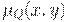 \mu_{Q}(x,y)