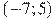 (-7; 5)