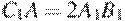 C_1A=2A_1B_1