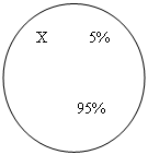 Овал: Х 5%
95%