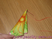 Птица из ткани