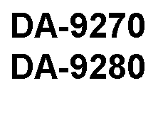 Подпись: DA-9270
DA-9280