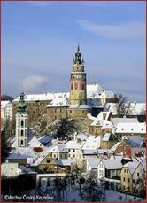 Ceský Krumlov under a blanket of snow