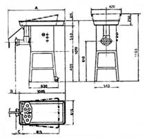Напольные мясорубки 42-130 C/E242 габаритные размеры