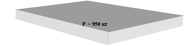 Подпись: Р = 950 кг