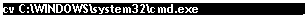 �������: cv C:\WINDOWS\system32\cmd.exe