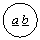 ����: a b