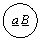 ����: a B