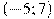 (-5; 7)