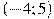 (-4;5)