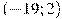 (-19; 2)