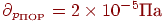 \partial_{p_{���}} = 2\times10^{-5} ��