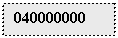�������: 040000000