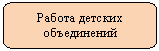 Скругленный прямоугольник: Работа детских объединений
