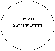 Овал: Печать
организации