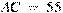AC~=~55