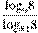 \frac{{{\log }_{9}}8}{{{\log }_{81}}8}