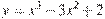 y=x^3-3x^2+2