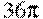 36\pi