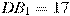 DB_1=17