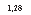 �������: 1,28