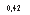�������: 0,42