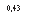�������: 0,43