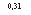 �������: 0,31