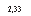 �������: 2,33