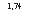 �������: 1,74