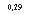 �������: 0,29