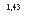 �������: 1,43