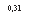 �������: 0,31